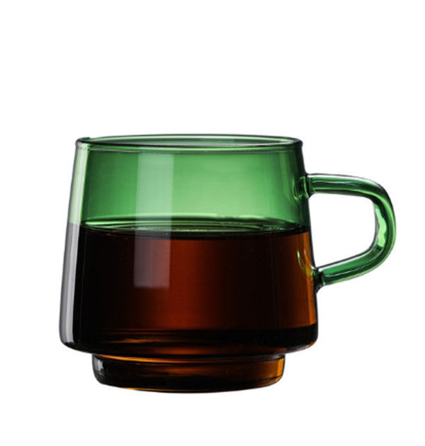 Borosilicate Amber Coffee Cup Glass Single Layer Mug