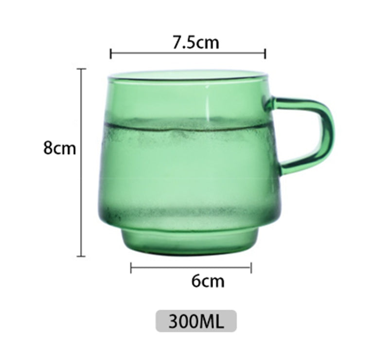 Borosilicate Amber Coffee Cup Glass Single Layer Mug