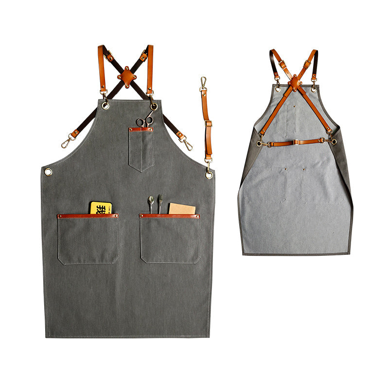 Coffee Shop Coffee Maker Canvas Denim Apron