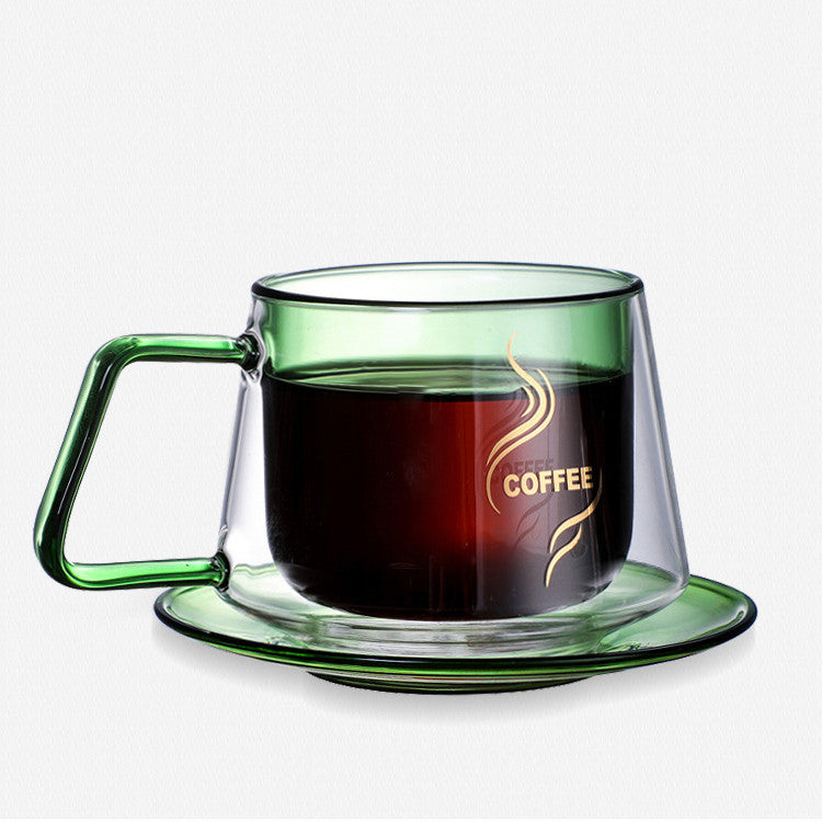 Borosilicate Amber Coffee Cup Glass Single Layer Mug