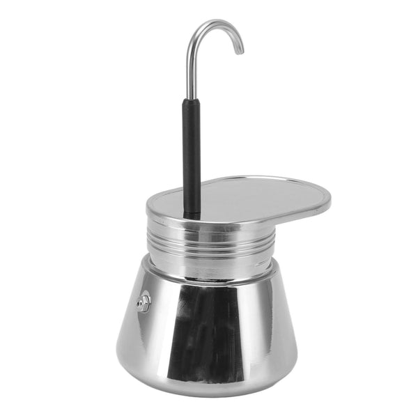 Moka Pot Stainless Steel Italian Type DIY Large Capacity Light Weight Portable Coffee Maker